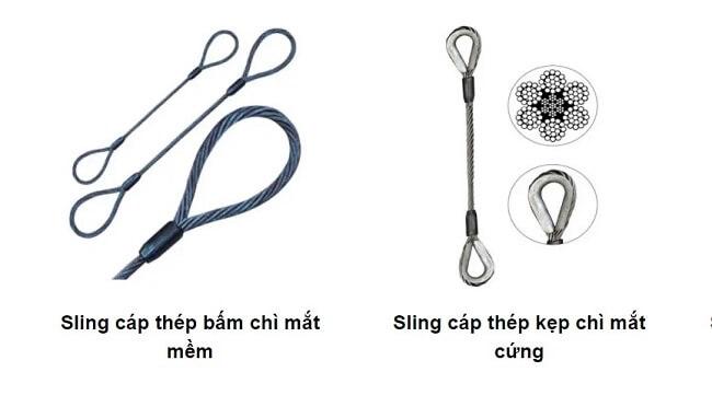 Các loại sling cáp thép