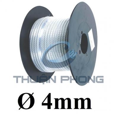 Dây cáp bọc nhựa 4mm
