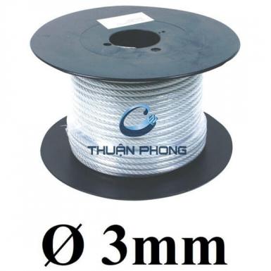Dây cáp bọc nhựa 3mm