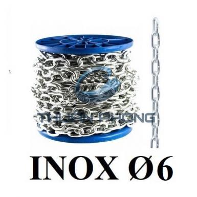 Dây xích inox 304 phi 6